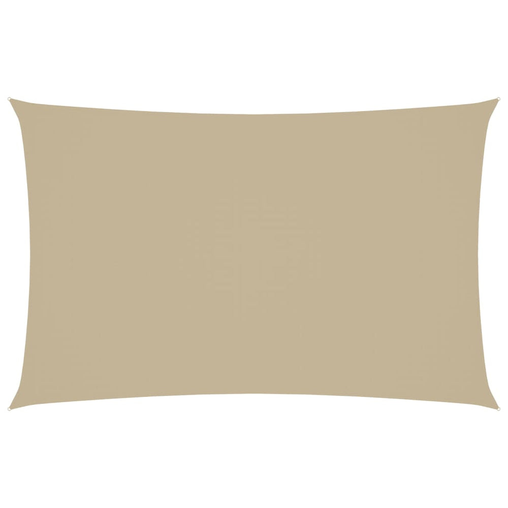 vidaXL Sun Shade Sail Oxford Fabric Rectangular 2x5 m Beige