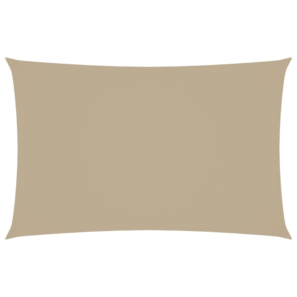 vidaXL Sun Shade Sail Oxford Fabric Rectangular 2.5x5 m Beige