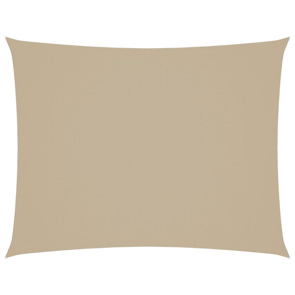 Sonnensegel Oxford-Gewebe Rechteckig 3x4 m Beige