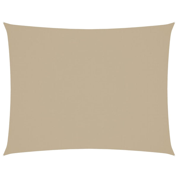 vidaXL Voile d'ombrage rectangulaire en tissu Oxford 3x6 m Beige