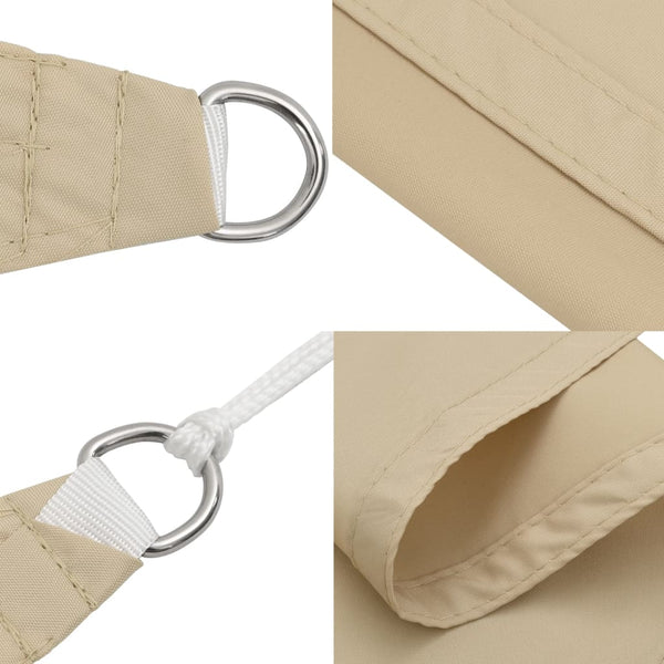 vidaXL Voile d'ombrage rectangulaire en tissu Oxford 3x6 m Beige