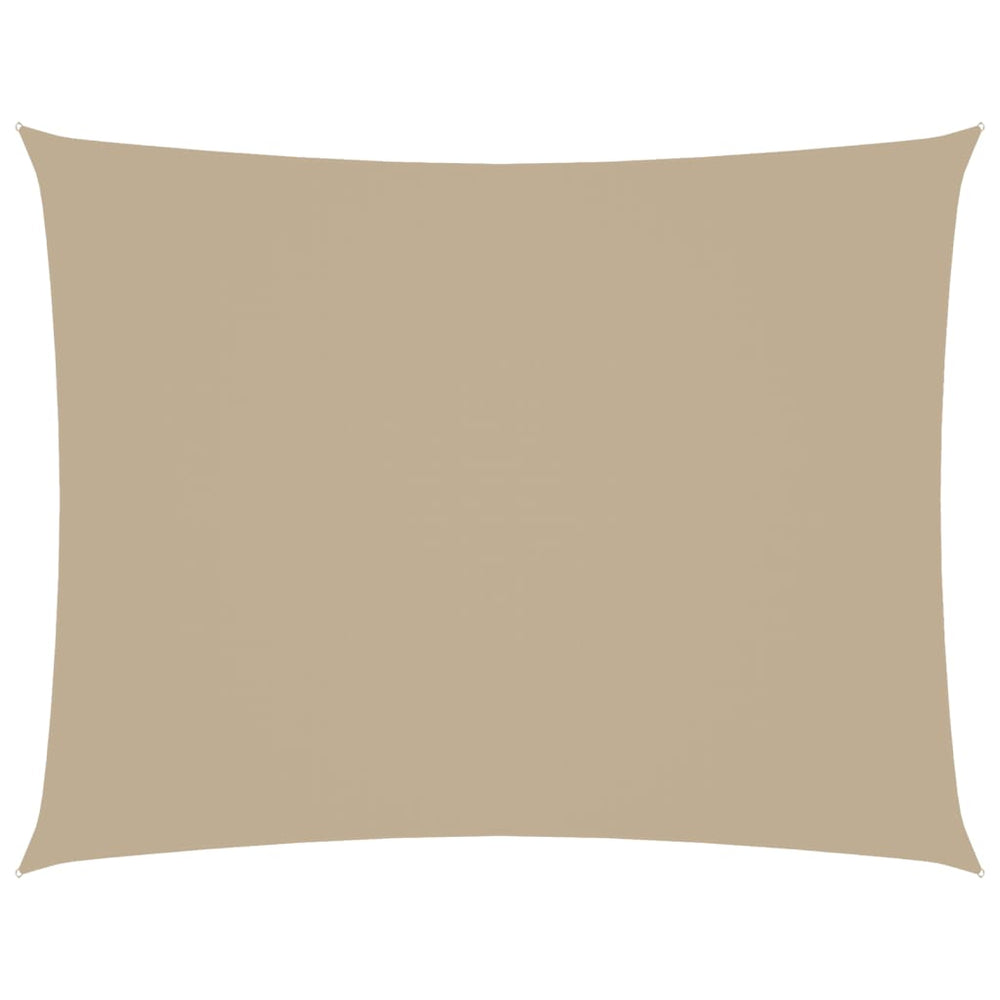 vidaXL Sun Shade Sail Oxford Fabric Rectangular 3.5x4.5 m Beige