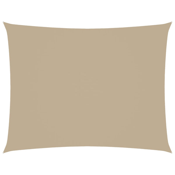 Sonnensegel Oxford-Gewebe Rechteckig 3,5x4,5 m Beige