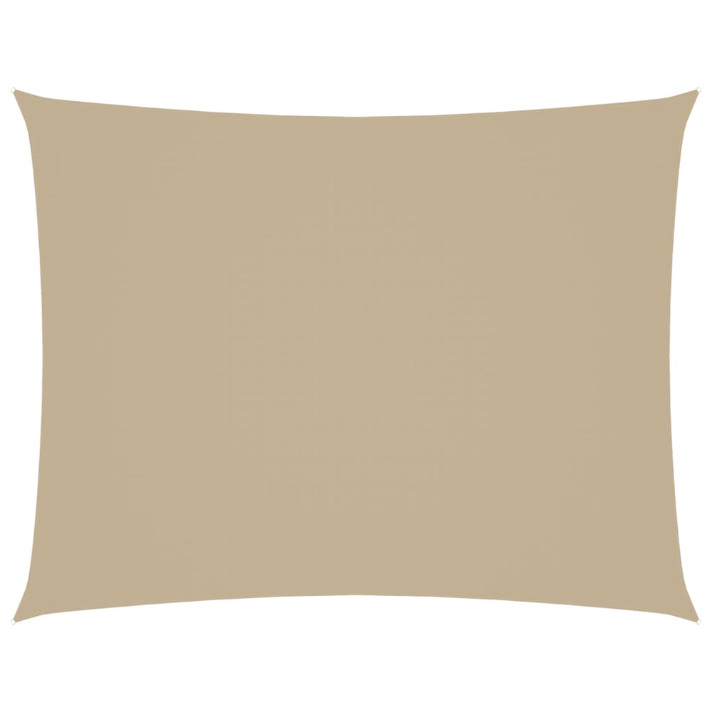 vidaXL Sun Shade Sail Oxford Fabric Rectangular 3.5x5 m Beige