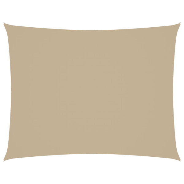 Sonnensegel Oxford-Gewebe Rechteckig 3,5x5 m Beige