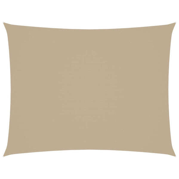 Sonnensegel Oxford-Gewebe Rechteckig 4x5 m Beige