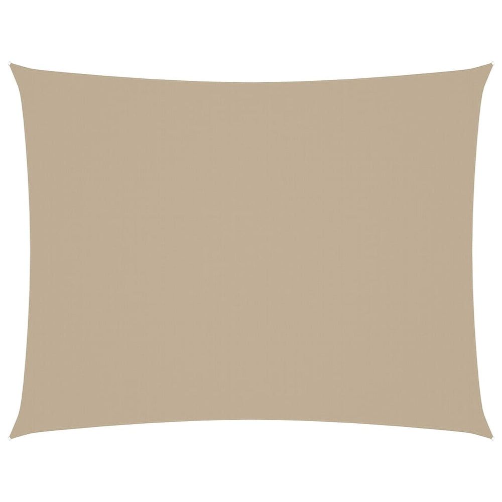 vidaXL Sun Shade Sail Oxford Fabric Rectangular 5x6 m Beige