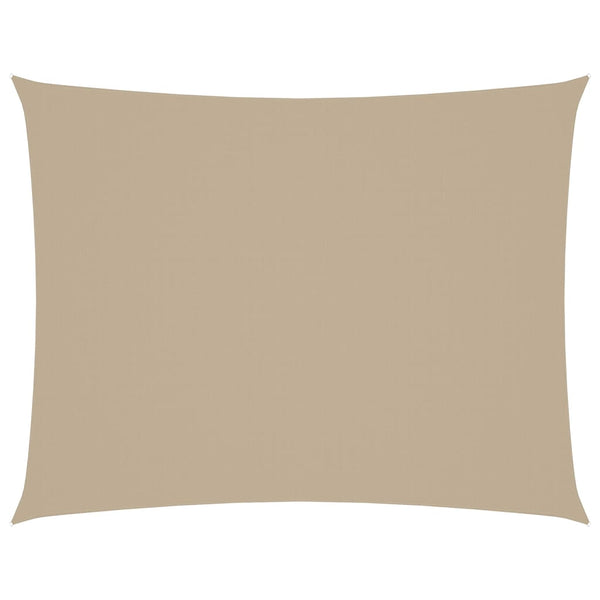 Sonnensegel Oxford-Gewebe Rechteckig 5x6 m Beige