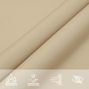Sonnensegel Oxford-Gewebe Rechteckig 5x8 m Beige