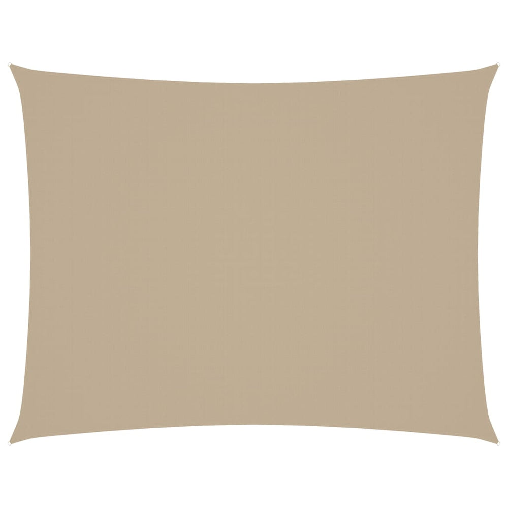vidaXL Sun Shade Sail Oxford Fabric Rectangular 6x7 m Beige