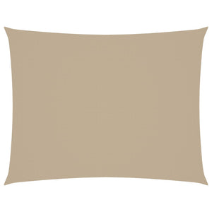 Sonnensegel Oxford-Gewebe Rechteckig 6x7 m Beige