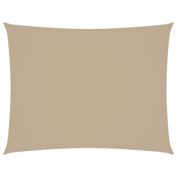 Sonnensegel Oxford-Gewebe Rechteckig 6x7 m Beige