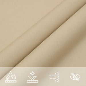 Sonnensegel Oxford-Gewebe Rechteckig 6x7 m Beige