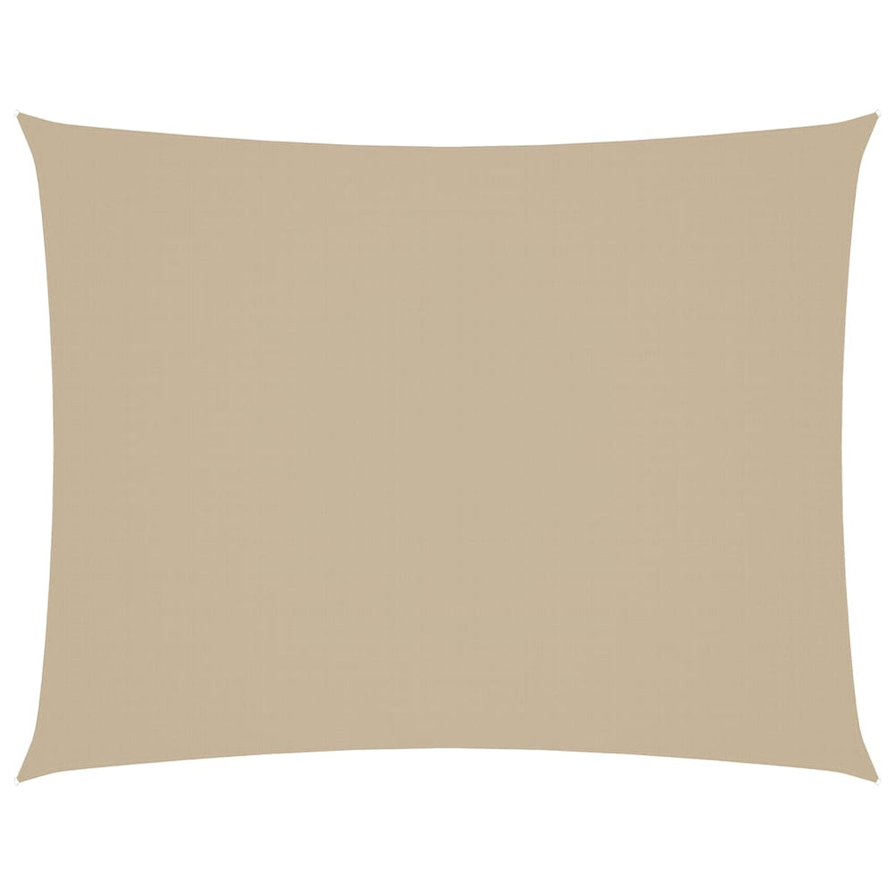 vidaXL Sun Shade Sail Oxford Fabric Rectangular 6x8 m Beige