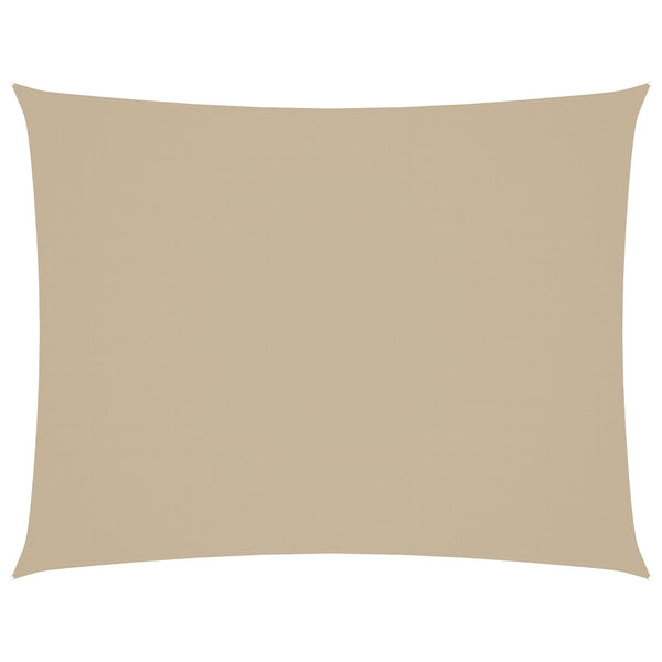 Sonnensegel Oxford-Gewebe Rechteckig 6x8 m Beige
