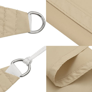 Sonnensegel Oxford-Gewebe Rechteckig 6x8 m Beige
