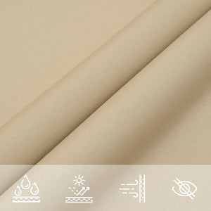 Sonnensegel Oxford-Gewebe Dreieckig 3x4x5 m Beige