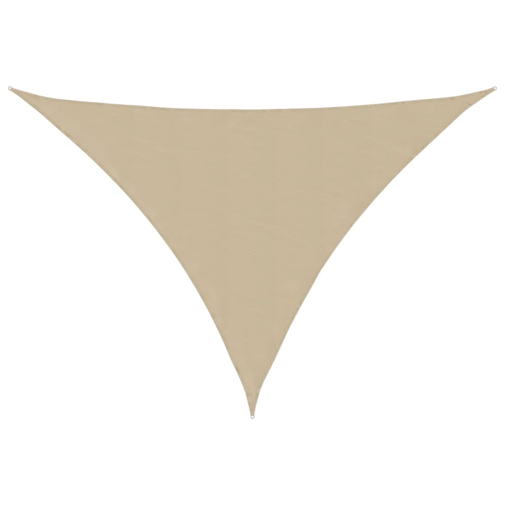 vidaXL Sun Shade Sail Oxford Fabric Triangular 4x5x5 m Beige