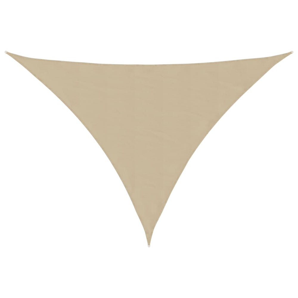 vidaXL Sun Shade Sail Oxford Fabric Triangular 5x7x7 m Beige
