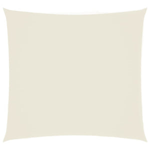 Sonnensegel Oxford-Gewebe Quadratisch 2,5x2,5 m Cremeweiß