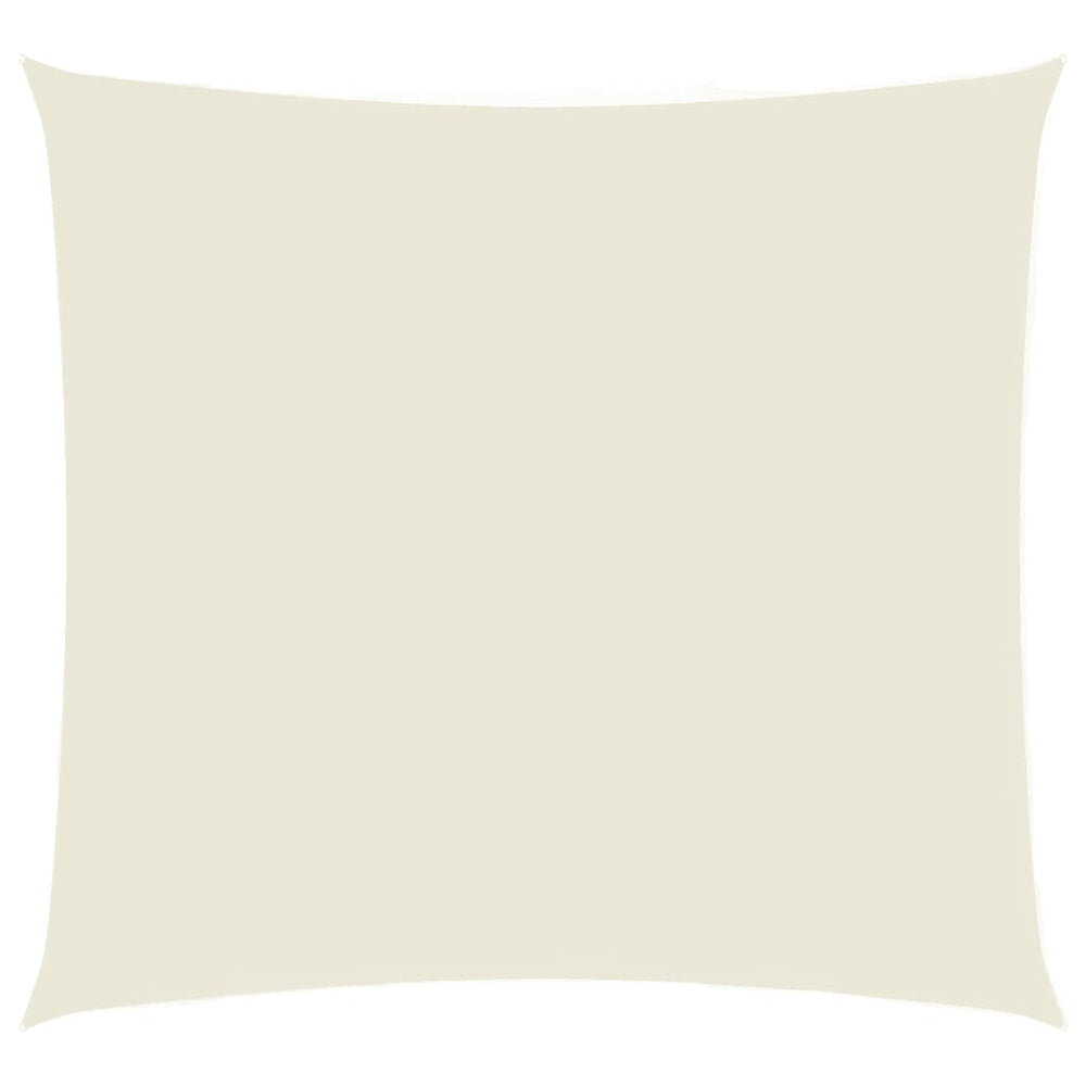 vidaXL Sun Shade Sail Oxford Fabric Square 5x5 m Cream