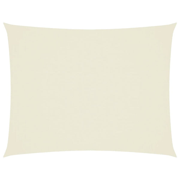 vidaXL Voile d'ombrage rectangulaire en tissu Oxford 2x3 m Crème