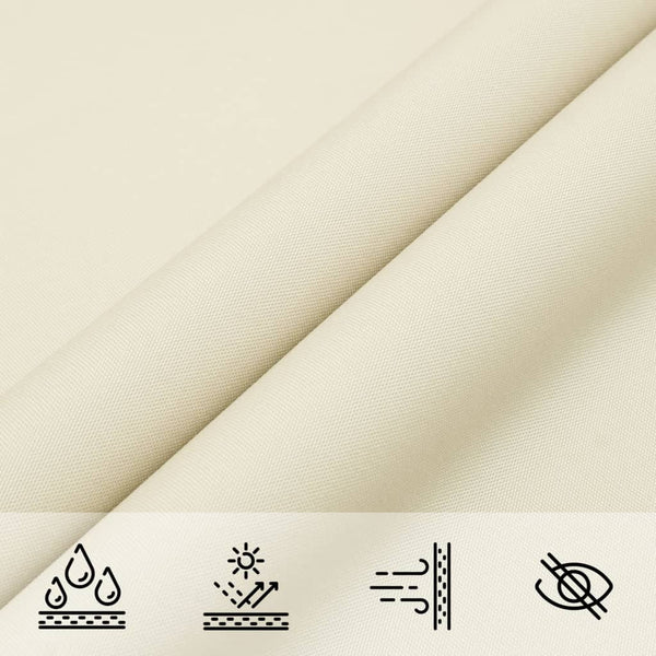 vidaXL Voile d'ombrage Oxford rectangulaire 2,5x3 m Crème