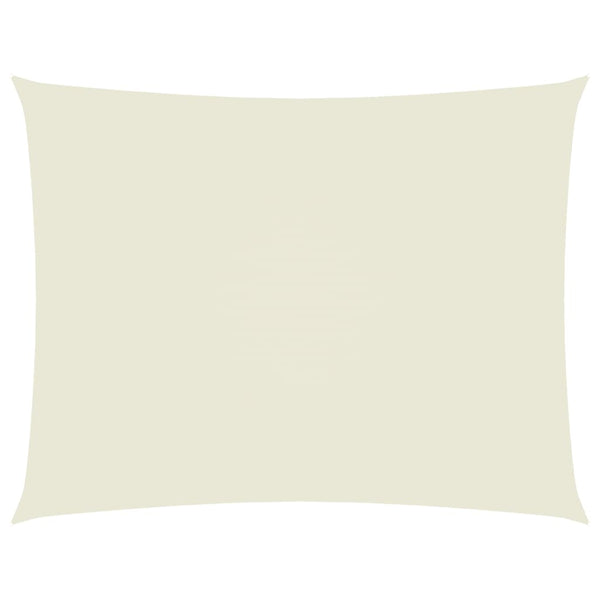 vidaXL Voile d'ombrage Tissu Oxford Rectangulaire 2,5x4 m Crème