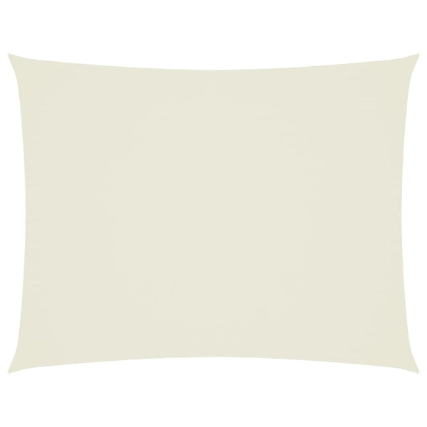 Sonnensegel Oxford-Gewebe Rechteckig 3x4 m Creme