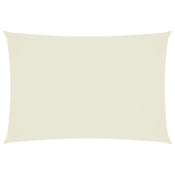 Sonnensegel Oxford-Gewebe Rechteckig 3x5 m Creme