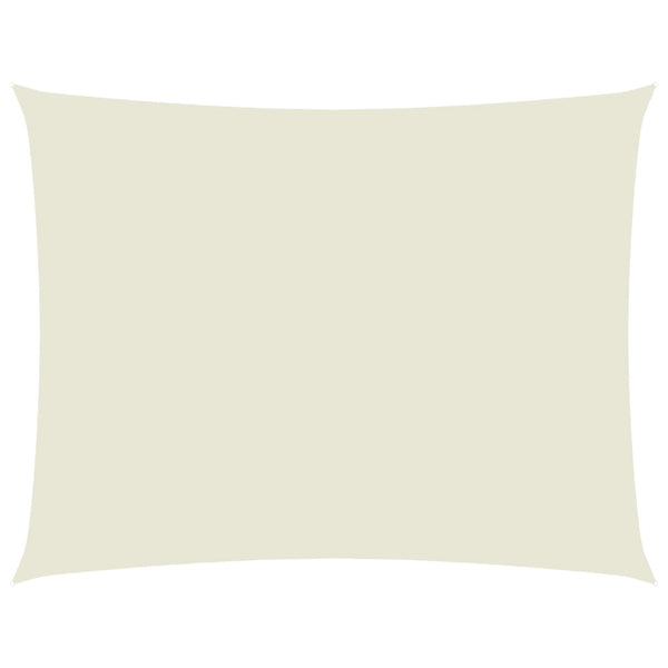 Sonnensegel Oxford-Gewebe Rechteckig 3,5x4,5 m Creme