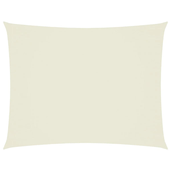 vidaXL Voile d'ombrage Tissu Oxford Rectangulaire 3,5x5 m Crème