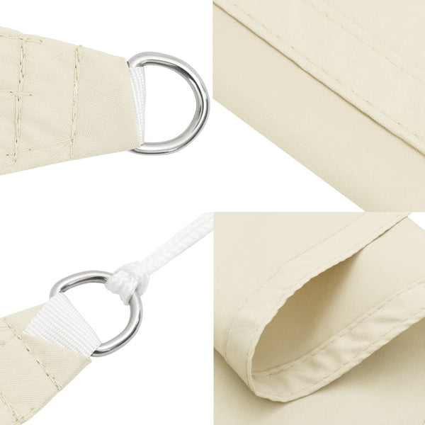 vidaXL Voile d'ombrage Tissu Oxford Rectangulaire 3,5x5 m Crème