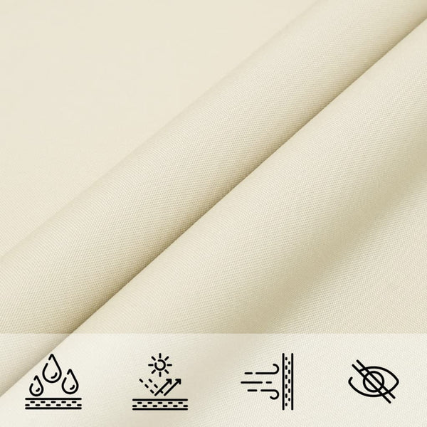 vidaXL Voile d'ombrage Tissu Oxford Rectangulaire 3,5x5 m Crème