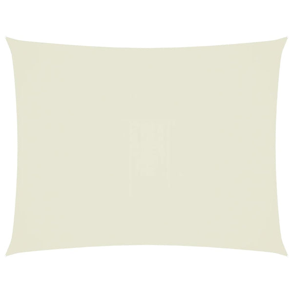Sonnensegel Oxford-Gewebe Rechteckig 4x5 m Creme