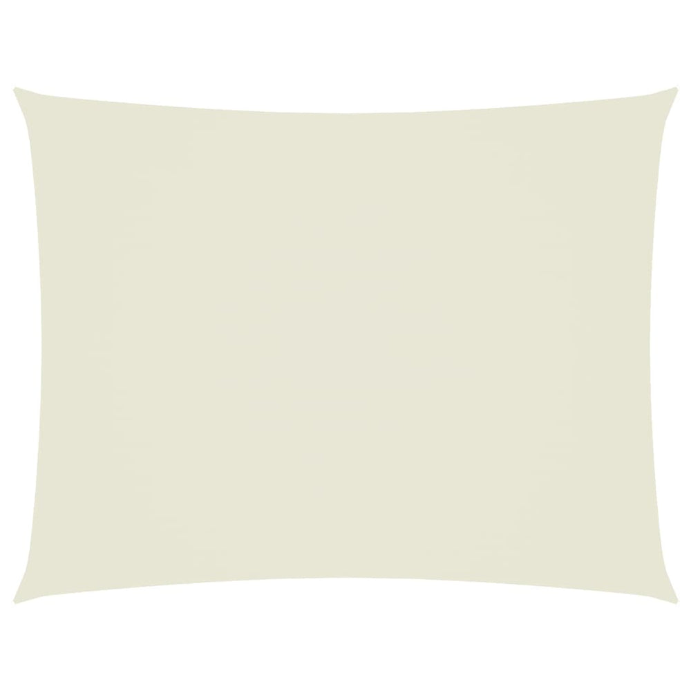 vidaXL Sun Shade Sail Oxford Fabric Rectangular 5x7 m Cream