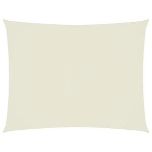 Sonnensegel Oxford-Gewebe Rechteckig 6x7 m Creme