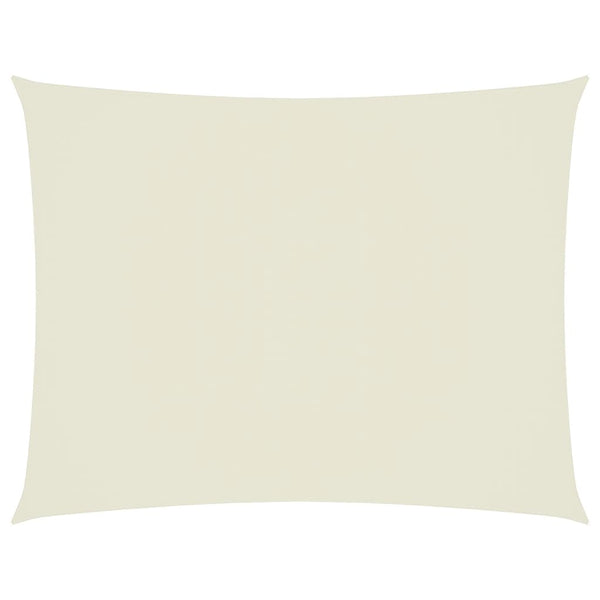 Sonnensegel Oxford-Gewebe Rechteckig 6x7 m Creme