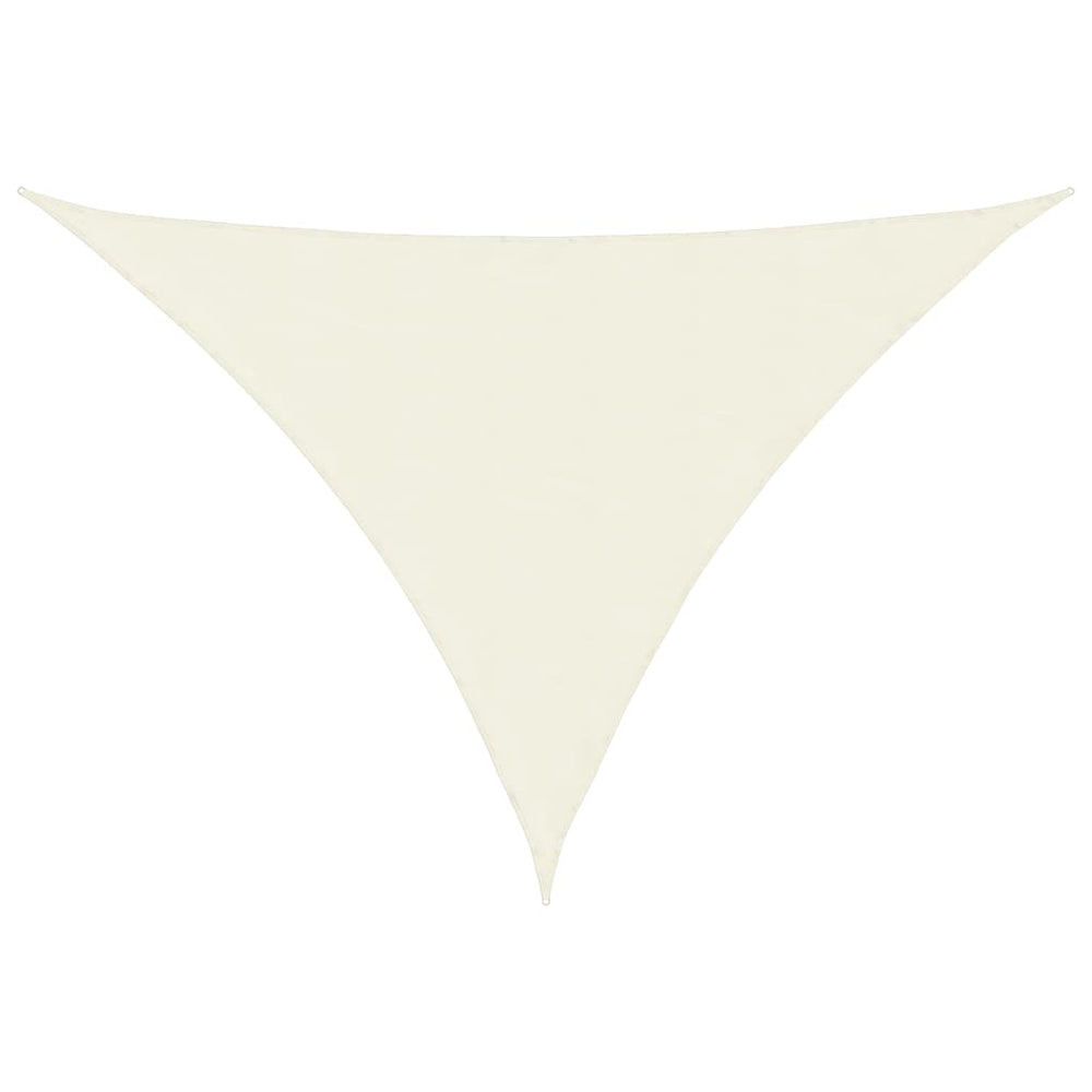 vidaXL Sun Shade Sail Oxford Fabric Triangular 3x3x4.24 m Cream