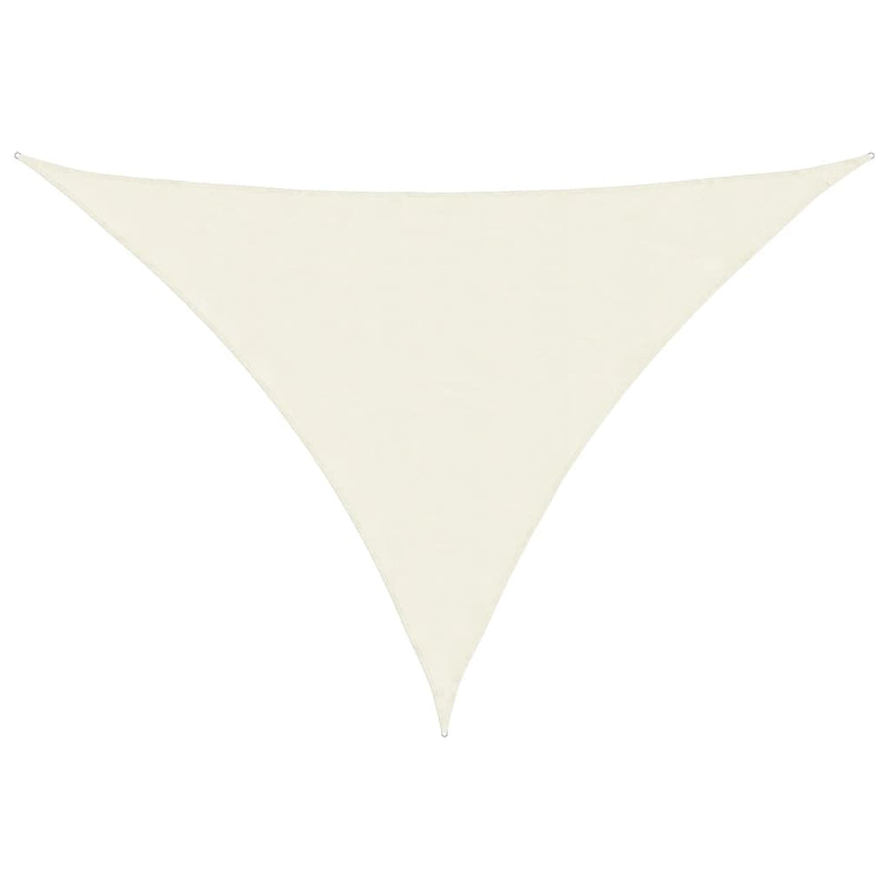 vidaXL Sun Shade Sail Oxford Fabric Triangular 3x4x4 m Cream