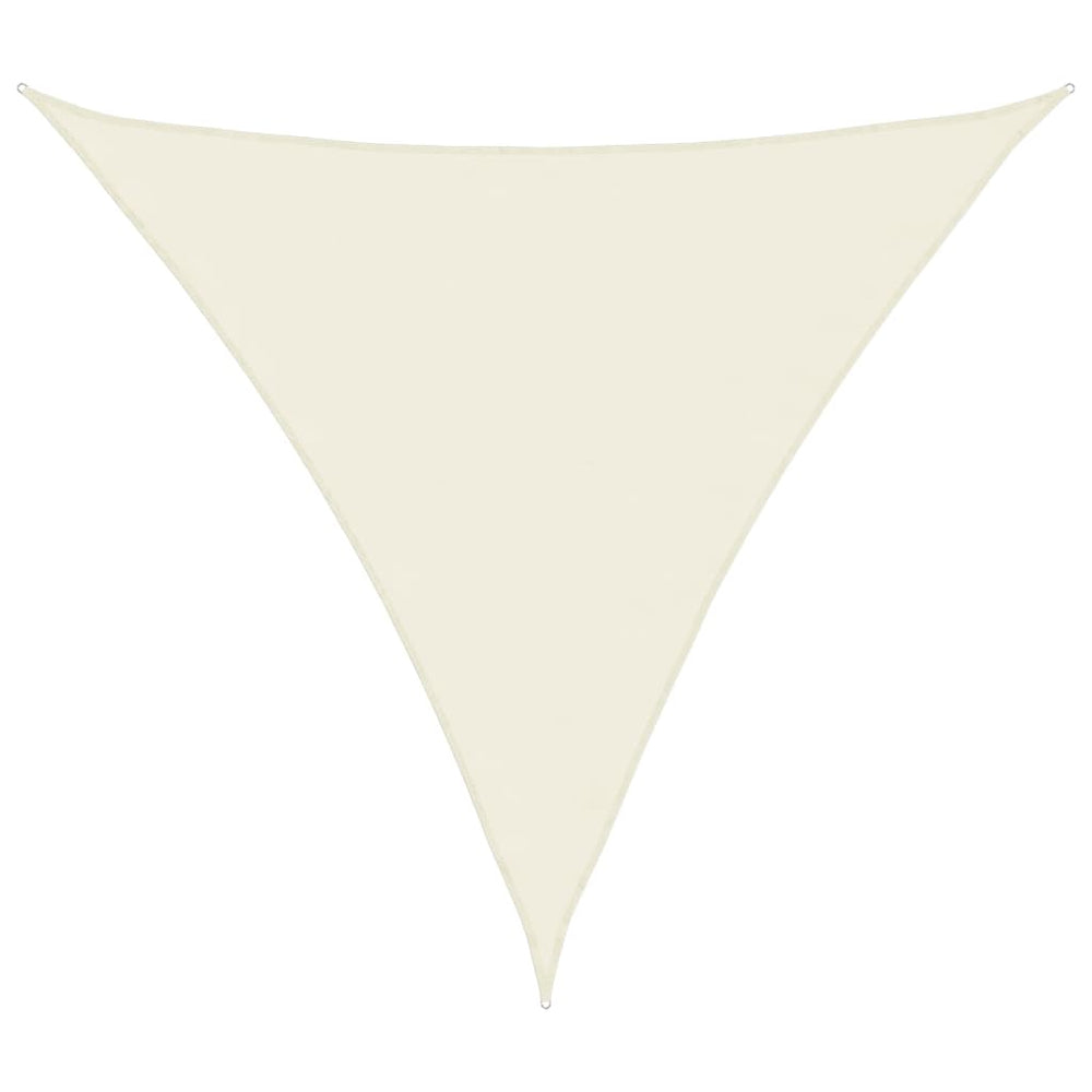 vidaXL Oxford Cloth Sun Shade Sail Triangular 4x4x4 m Cream
