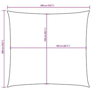 Sonnensegel Oxford-Gewebe Quadratisch 2x2 m Weiß