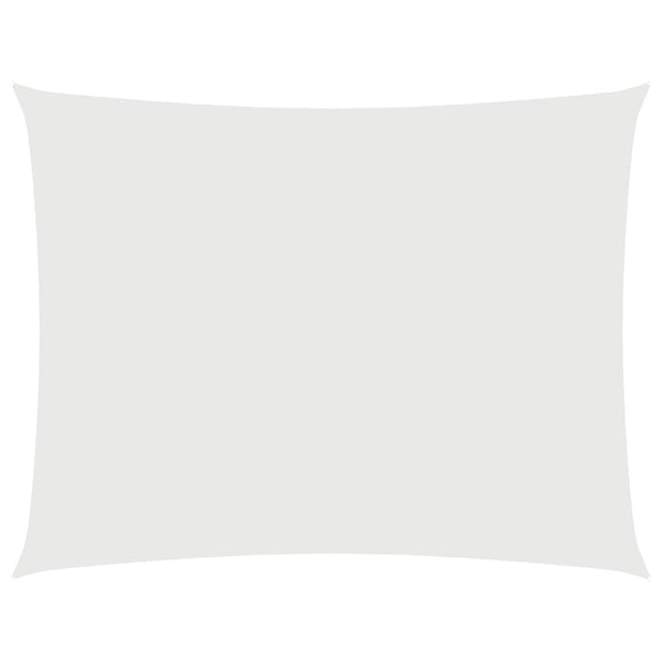 vidaXL Voile d'ombrage Tissu Oxford Rectangulaire 2x3 m Blanc