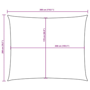 vidaXL Voile d'ombrage Tissu Oxford Rectangulaire 2x3 m Blanc