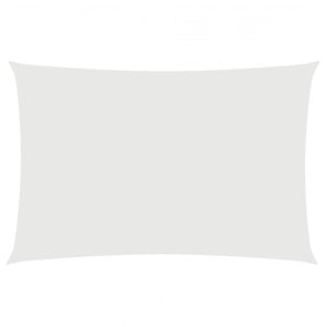 vidaXL Voile d'ombrage rectangulaire en tissu Oxford 2x4 m blanc
