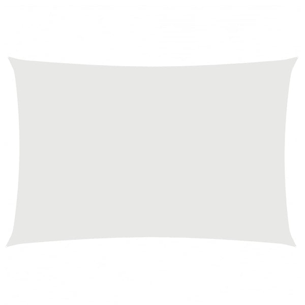 vidaXL Voile d'ombrage rectangulaire en tissu Oxford 2x4 m blanc
