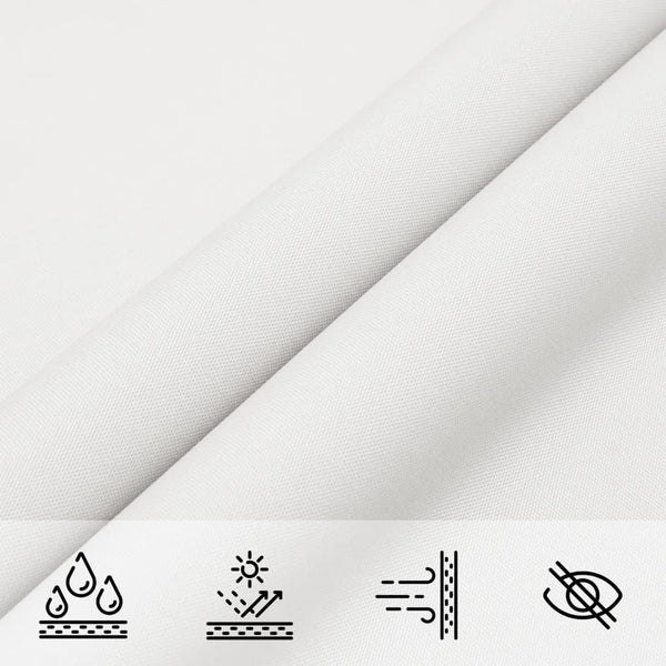 vidaXL Voile d'ombrage rectangulaire en tissu Oxford 2x4 m blanc