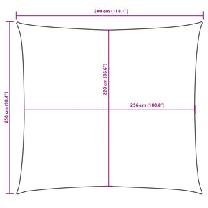 Sonnensegel Oxford-Gewebe Rechteckig 2,5x3 m Weiß