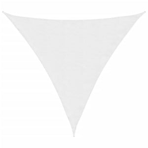 vidaXL Voile d'ombrage en tissu Oxford triangulaire 3,6x3,6x3,6 m Blanc