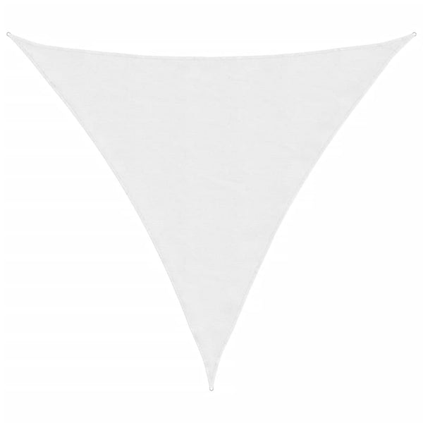 vidaXL Voile d'ombrage en tissu Oxford triangulaire 3,6x3,6x3,6 m Blanc